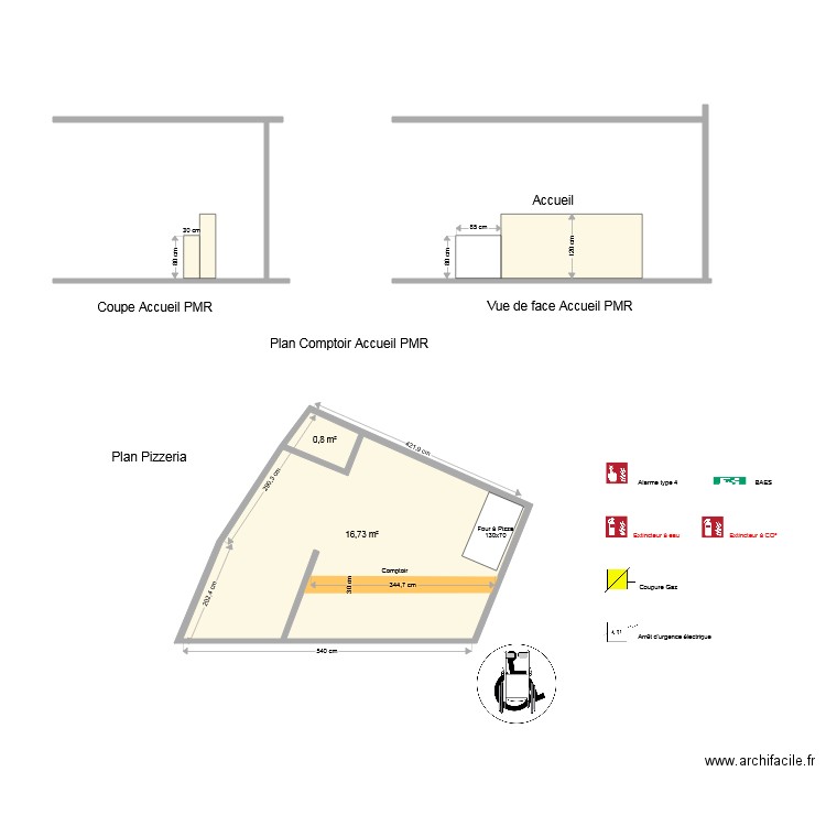 pizzeria Royat. Plan de 0 pièce et 0 m2