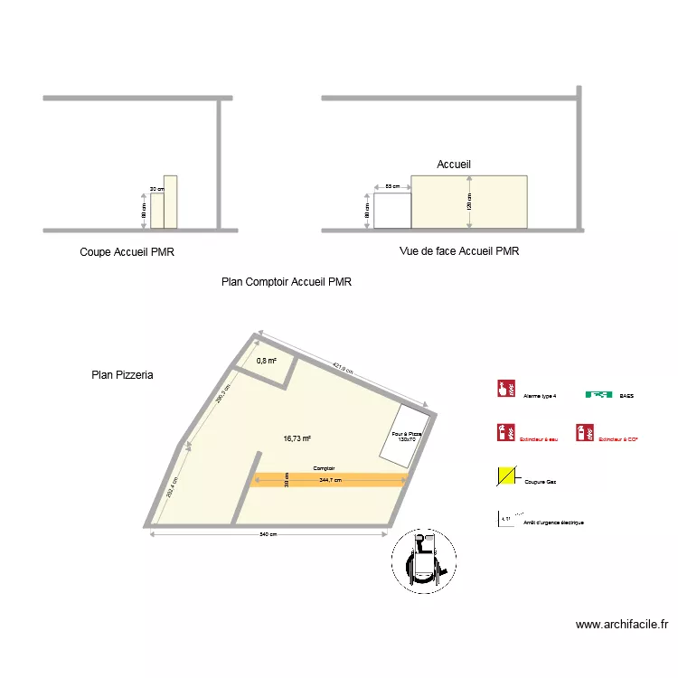 pizzeria Royat. Plan de 