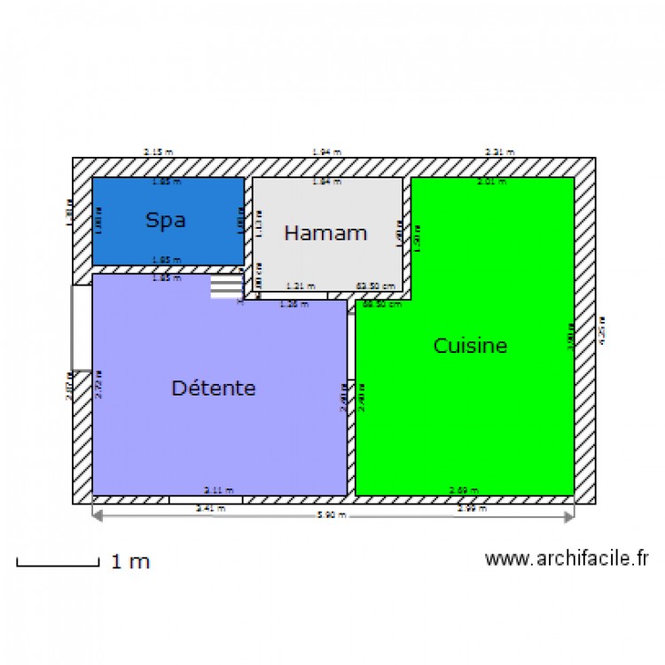 Hamam. Plan de 0 pièce et 0 m2