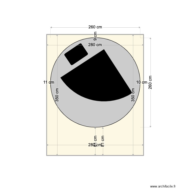 PIANO BIBLIOTHEQUE. Plan de 1 pièce et 10 m2