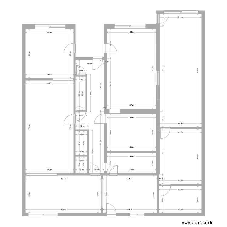 Rez de chaussée  plan coté. Plan de 0 pièce et 0 m2