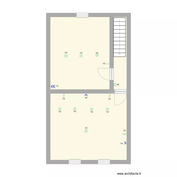 2 eme etage. Plan de 