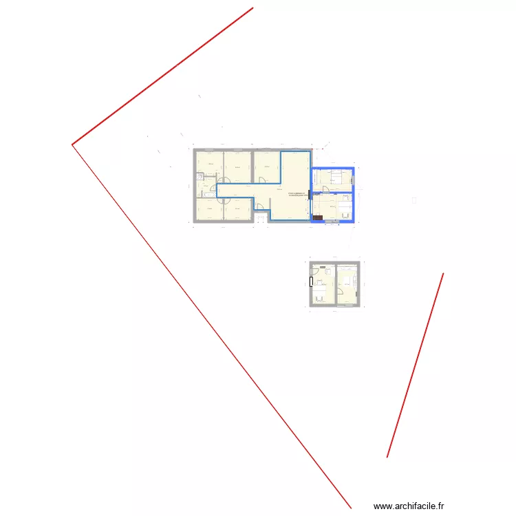 limite 1m80 plan archi adapt&eacute;. Plan de 