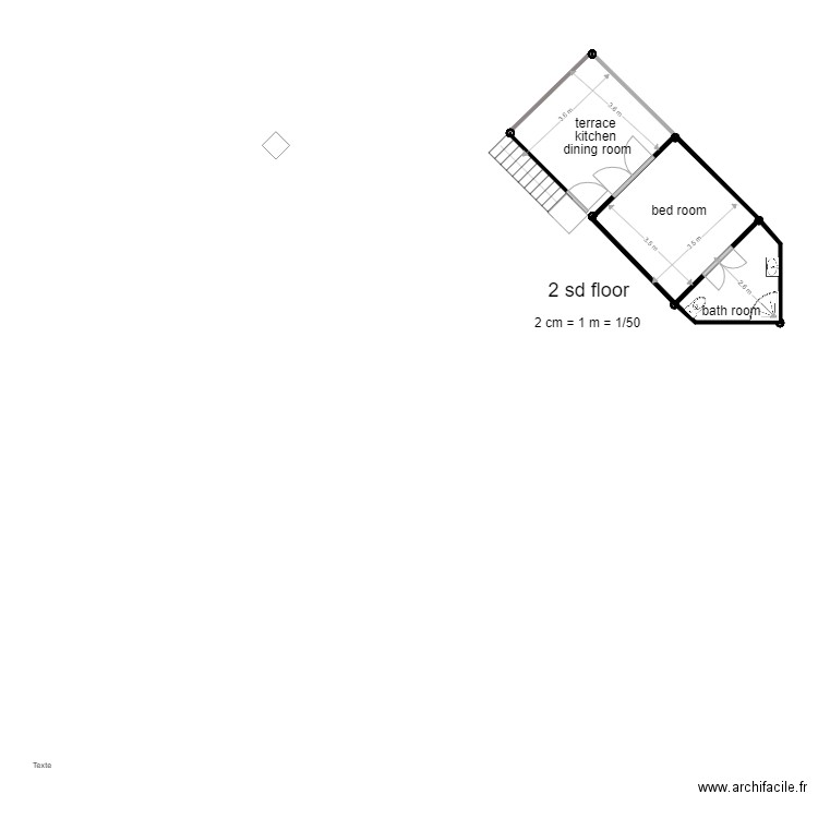 WOODEN HOUSE 2 STUDIOS 2ND FLOOR. Plan de 0 pièce et 0 m2