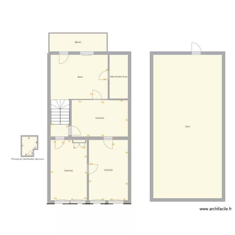 Croquis EYL Etage. Plan de 