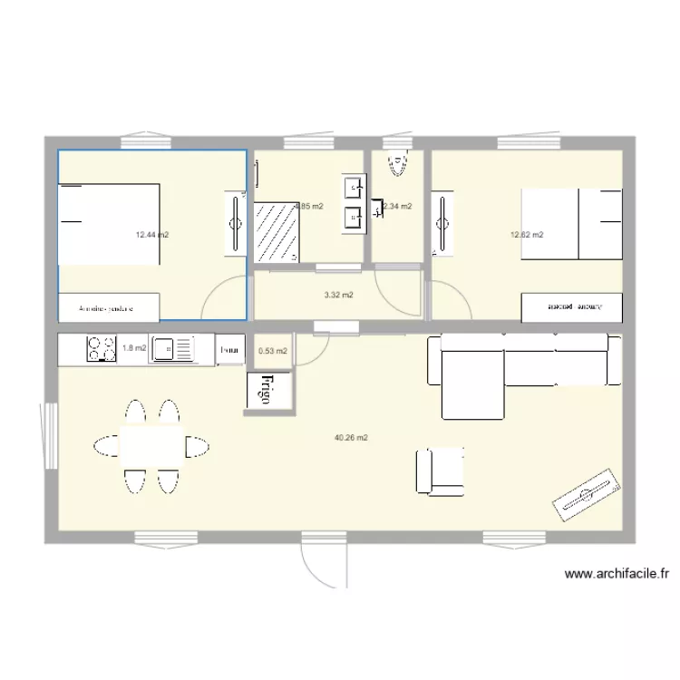 impasse Mirabelle . Plan de 
