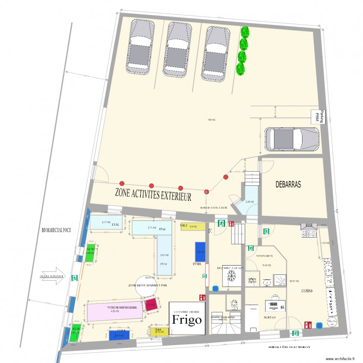 amenagement magasin 2. Plan de 0 pièce et 0 m2