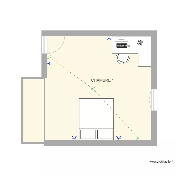 Va et vient Chambre1. Plan de 