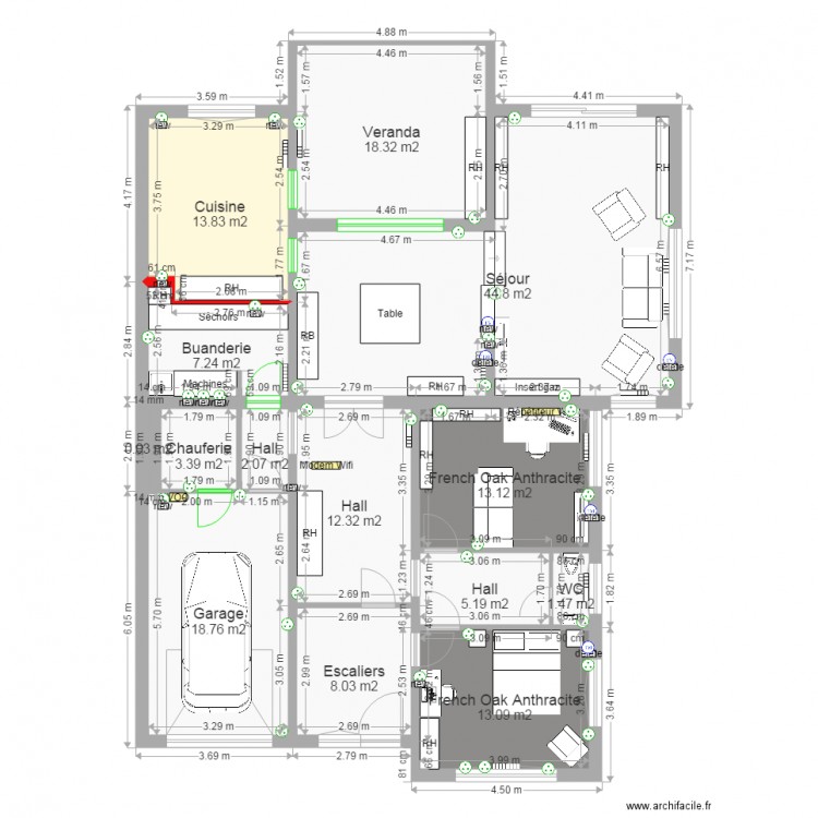 Moulin RDC 10 05. Plan de 0 pièce et 0 m2