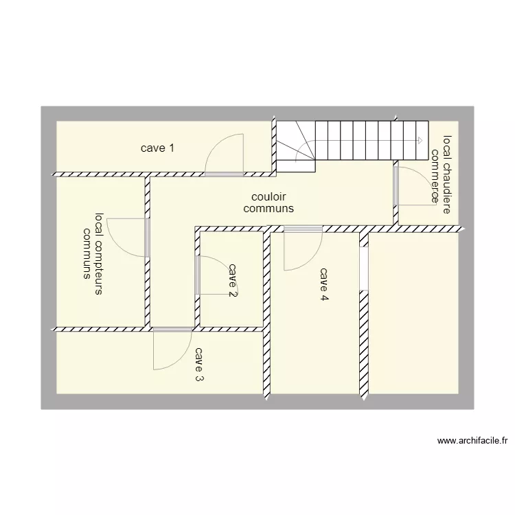 caves louvain 29 sans cotations. Plan de 