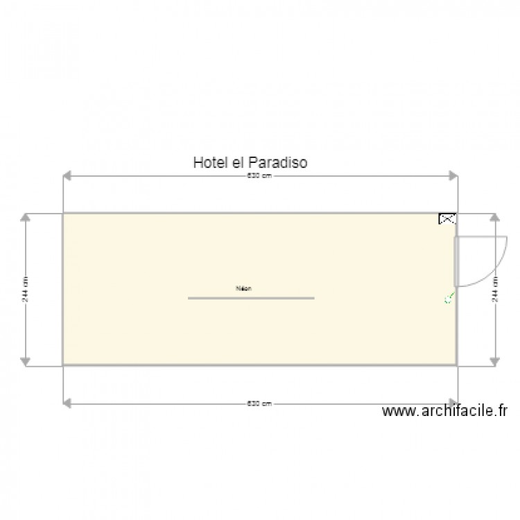 Hotel el Paradiso. Plan de 0 pièce et 0 m2