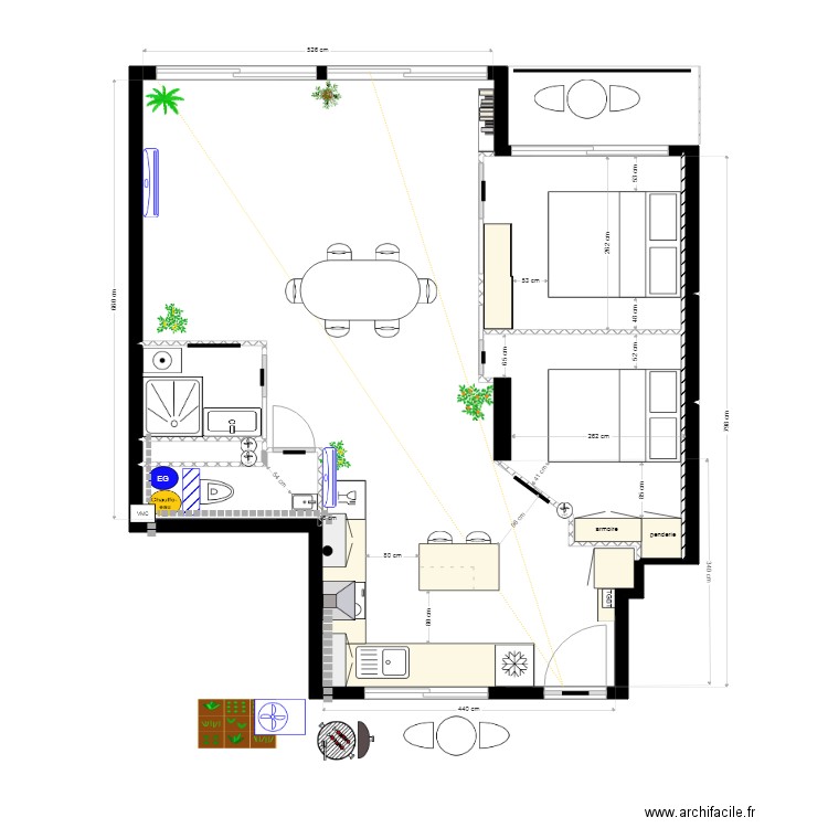 Lisa Pat v5h53 T3. Plan de 0 pièce et 0 m2