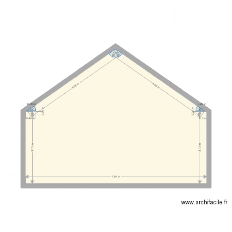 pignon. Plan de 0 pièce et 0 m2