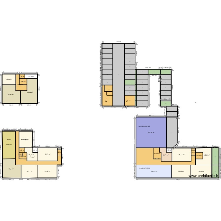 Niveaux RDC. Plan de 0 pièce et 0 m2