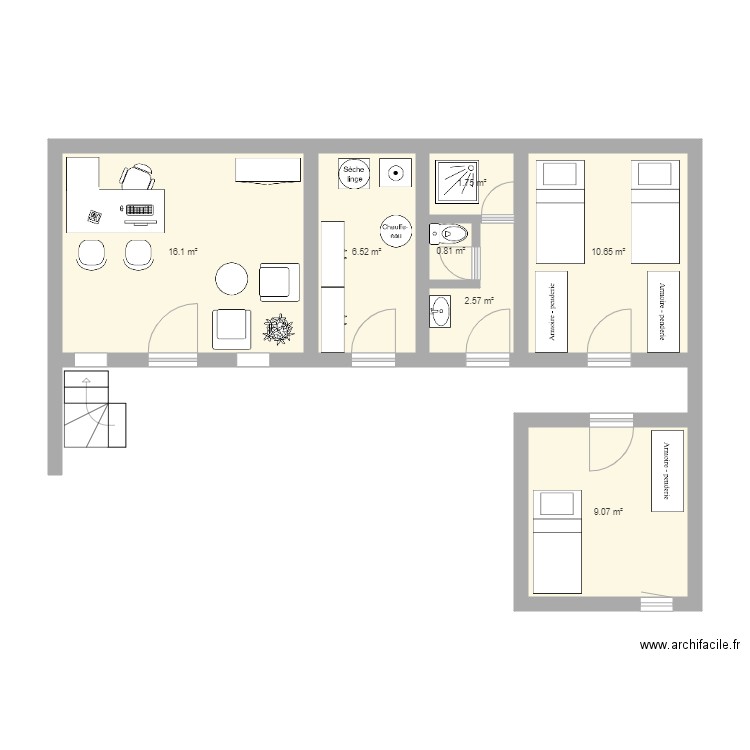 plan1 1er etage . Plan de 0 pièce et 0 m2