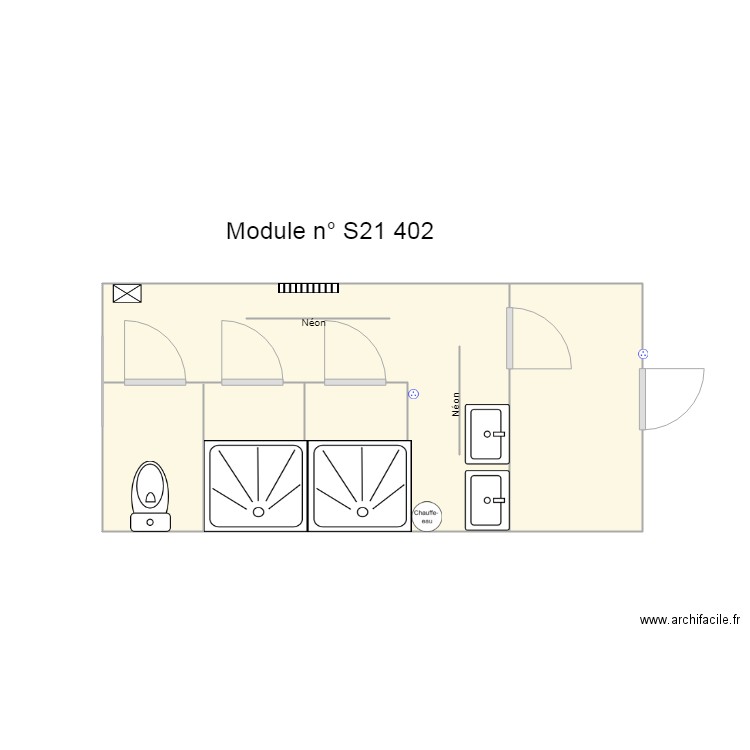 Module  S 21 402 . Plan de 0 pièce et 0 m2