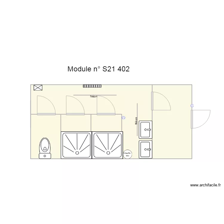 Module  S 21 402 . Plan de 