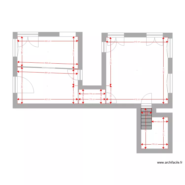 Nogent  Appt1 avt travaux. Plan de 