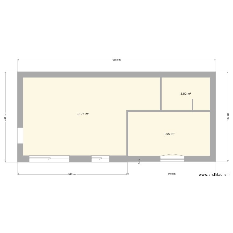 Annexe Avril Vierge. Plan de 0 pièce et 0 m2