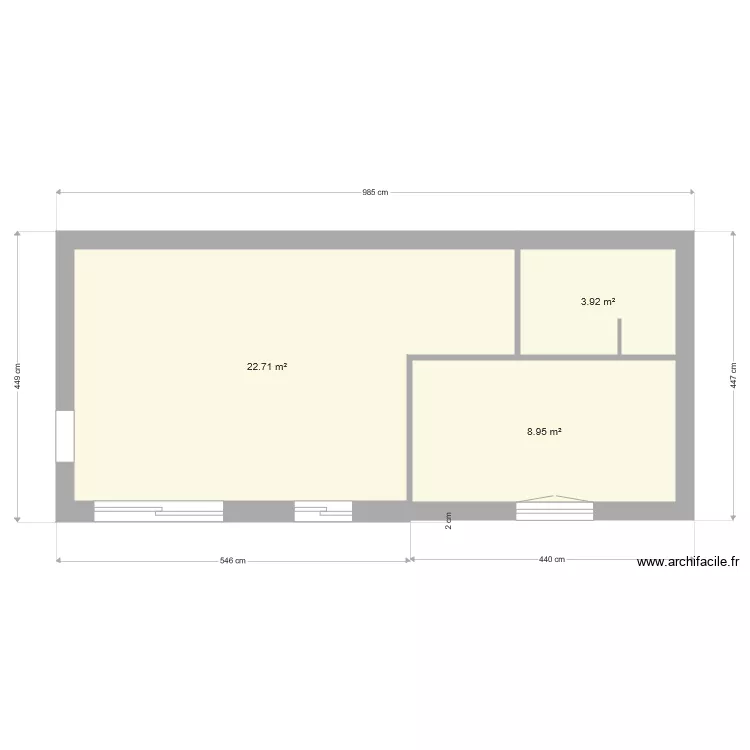 Annexe Avril Vierge. Plan de 