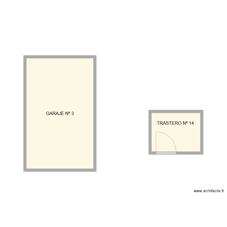 TRASTERO Y GARAJE CONSTITUCION 113. Plan de 2 pièces et 15 m2