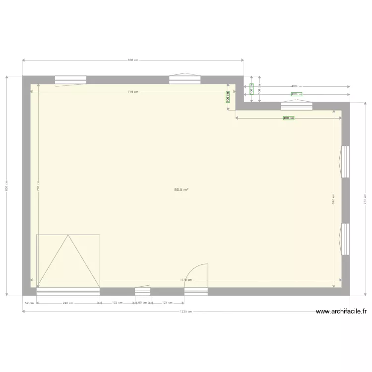 Maison Seule. Plan de 