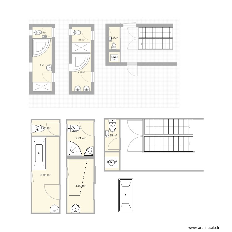 sdb H. Plan de 0 pièce et 0 m2