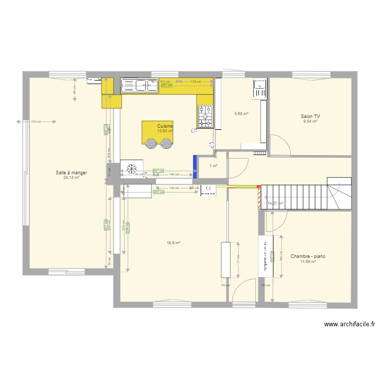 RDC au 11 nov 2020. Plan de 0 pièce et 0 m2