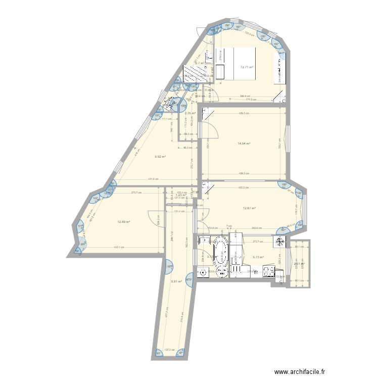 tolbiac 13eme actuel corrigé essai supplementaire. Plan de 0 pièce et 0 m2