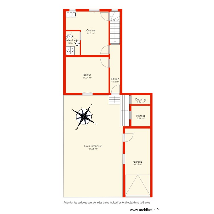 BI 3999 rdc non côté. Plan de 0 pièce et 0 m2