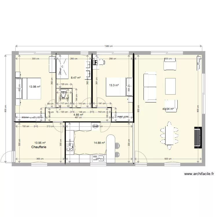 M bignon chambres. Plan de 