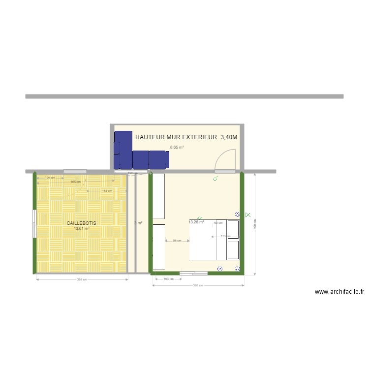 CHAMBRE DOUDA. Plan de 0 pièce et 0 m2