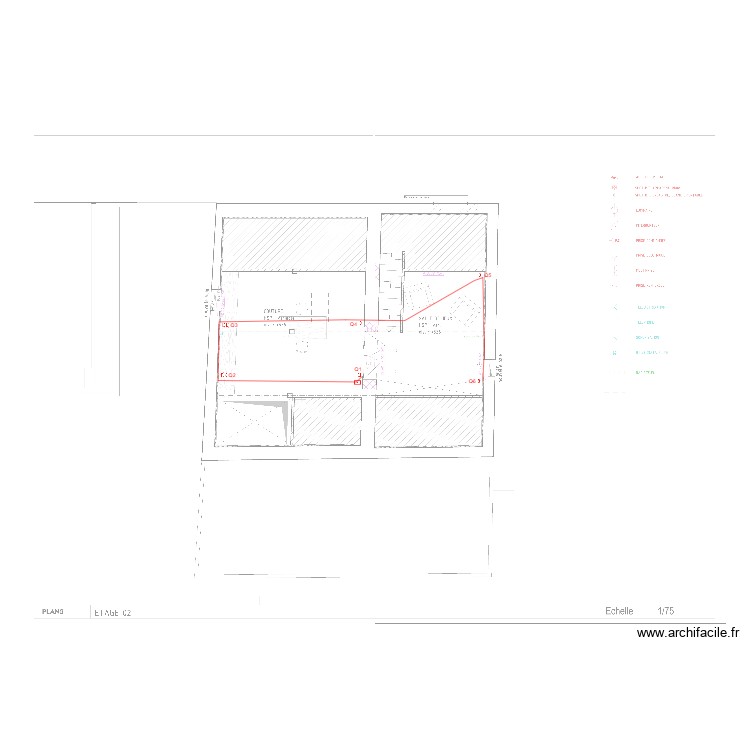 Plan de position elec N2. Plan de 0 pièce et 0 m2