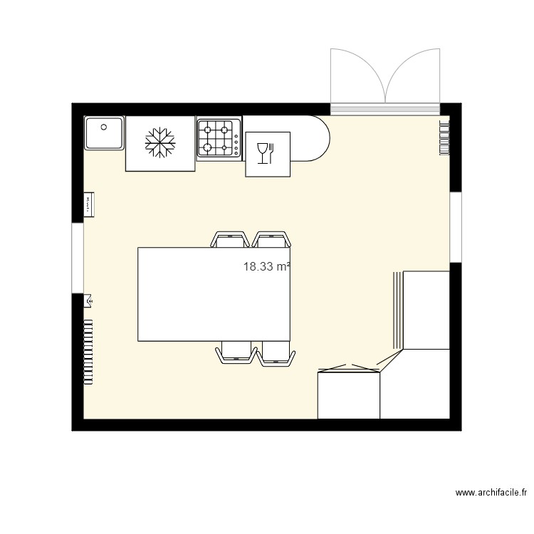 cuisine marina. Plan de 0 pièce et 0 m2