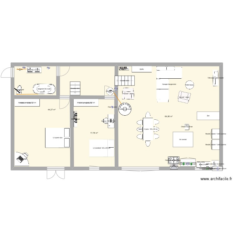 maison étage inférieur. Plan de 0 pièce et 0 m2