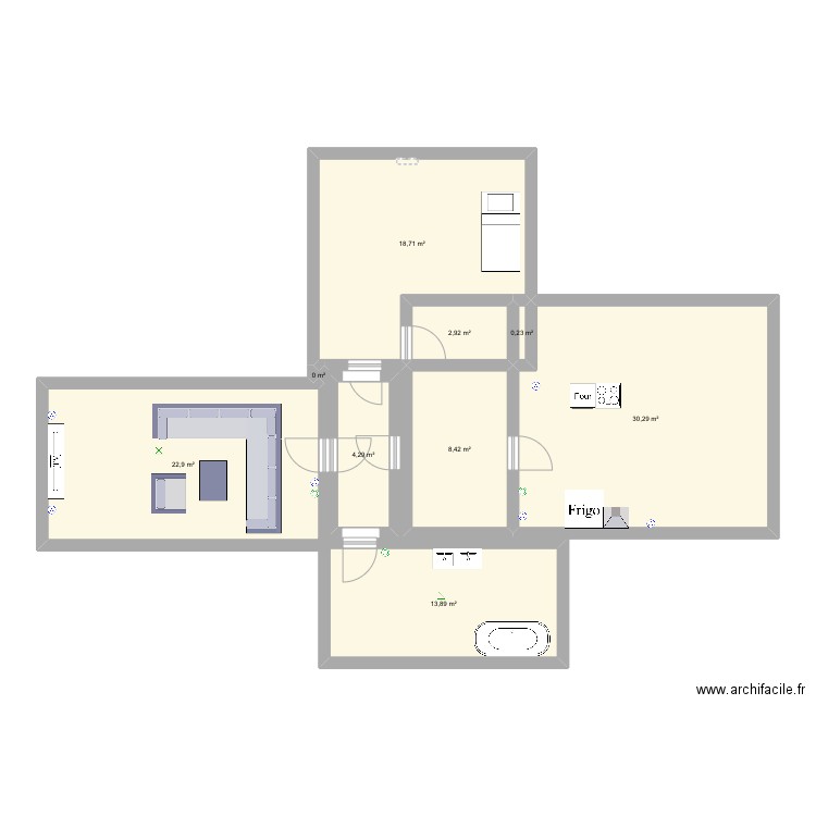 Plan 1. Plan de 0 pièce et 0 m2