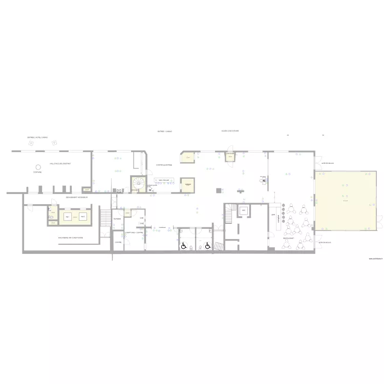 PROJET SALLE MAS CASINO 314 MODIF BUREAUX MCD ET DAB. Plan de 