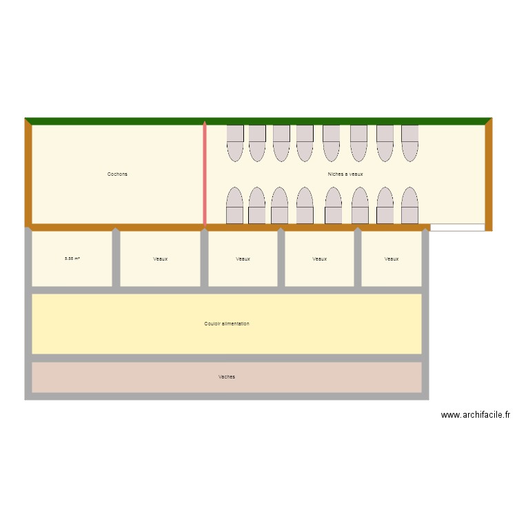 projet cochon. Plan de 0 pièce et 0 m2