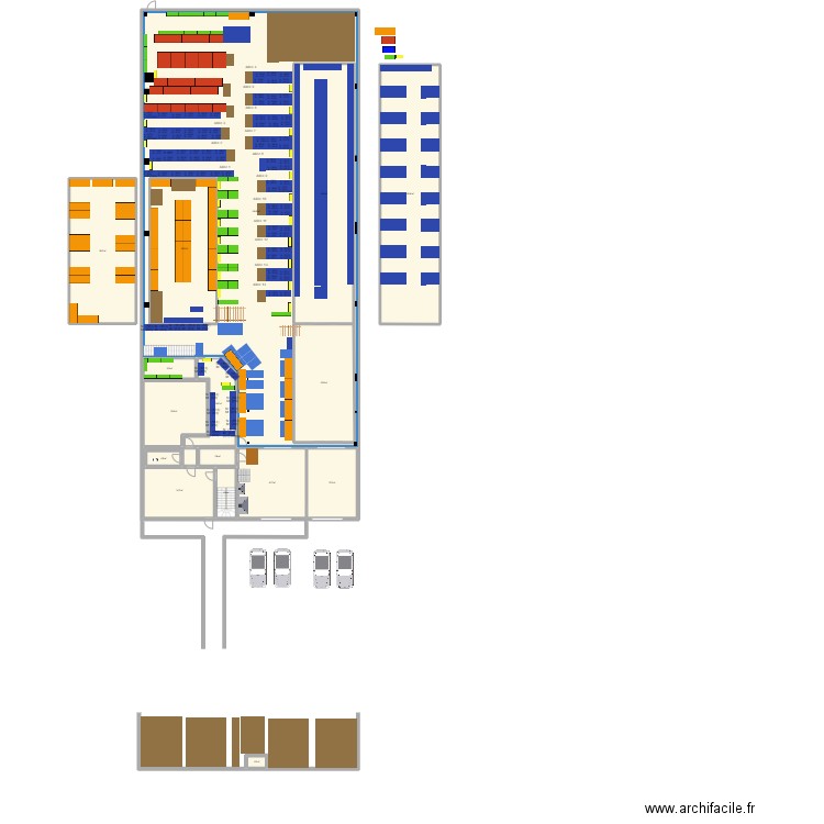 CLICHY Etagère. Plan de 16 pièces et 1518 m2