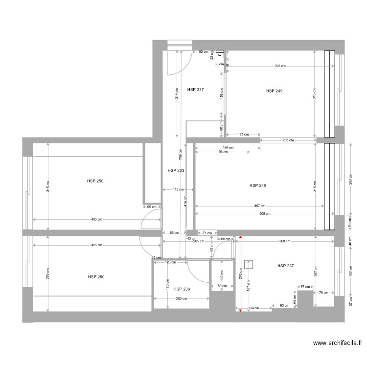 plan existant lagny 9 novembre. Plan de 0 pièce et 0 m2