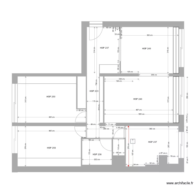 plan existant lagny 9 novembre. Plan de 