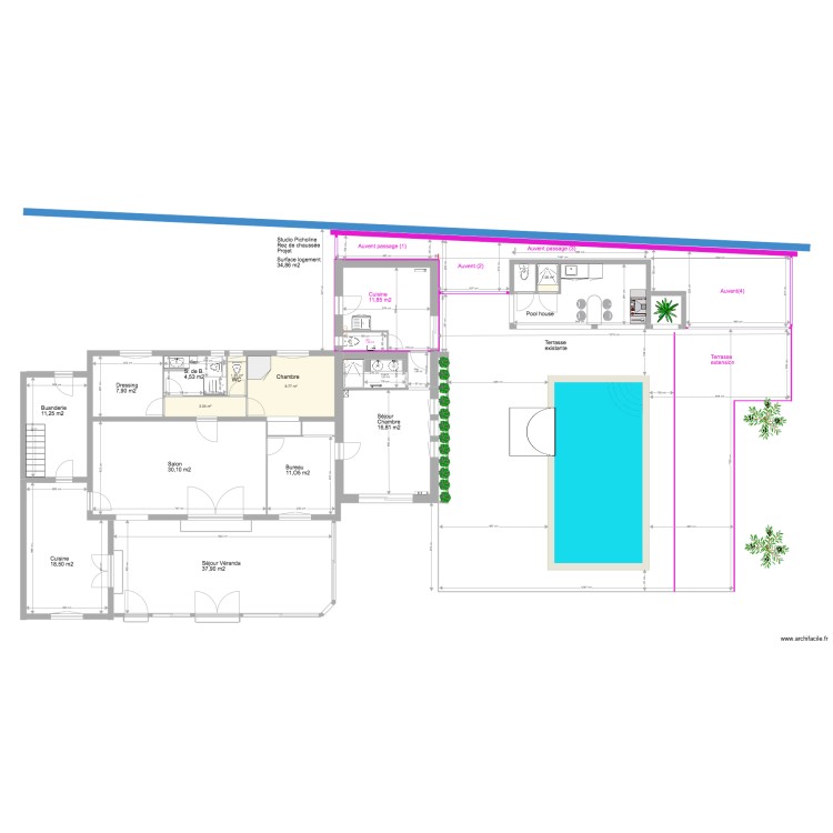 Picholine Projet plan g&eacute;n&eacute;ral 2 PC. Plan de 0 pièce et 0 m2