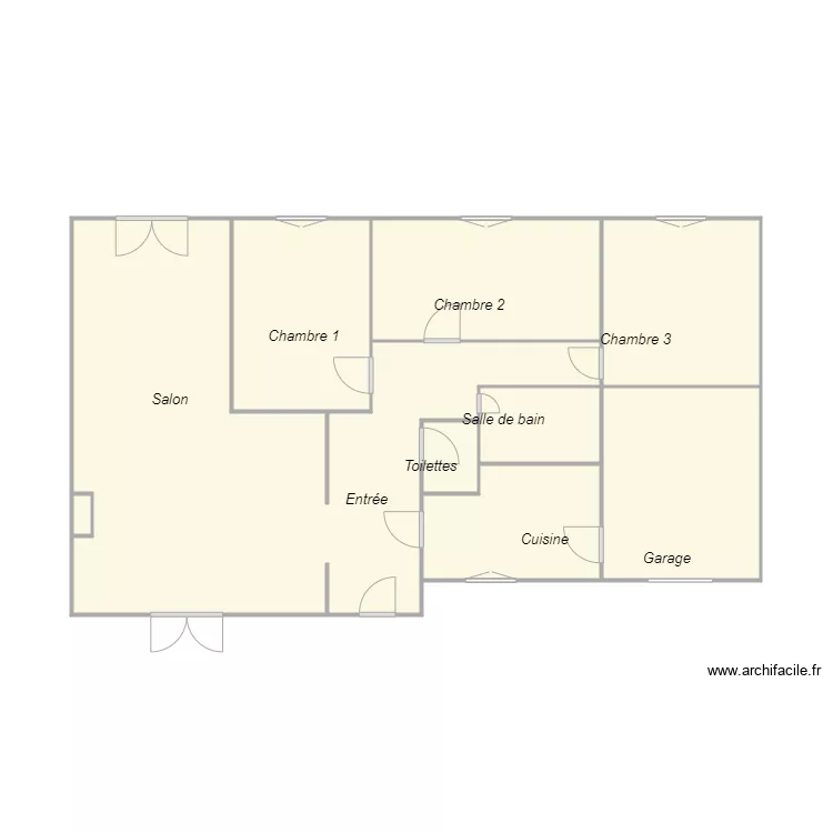 Croquis DUCASSE. Plan de 
