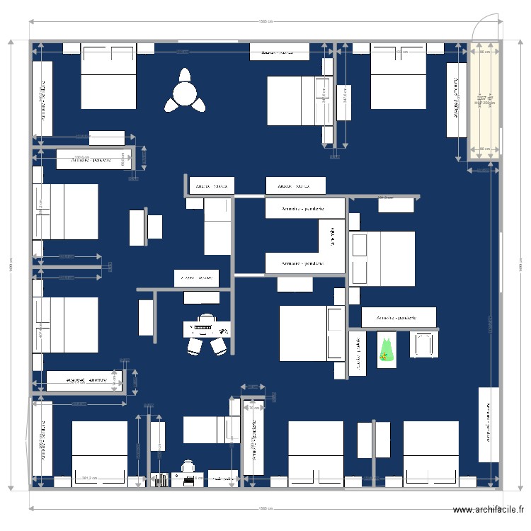 Espace chambre 1. Plan de 0 pièce et 0 m2