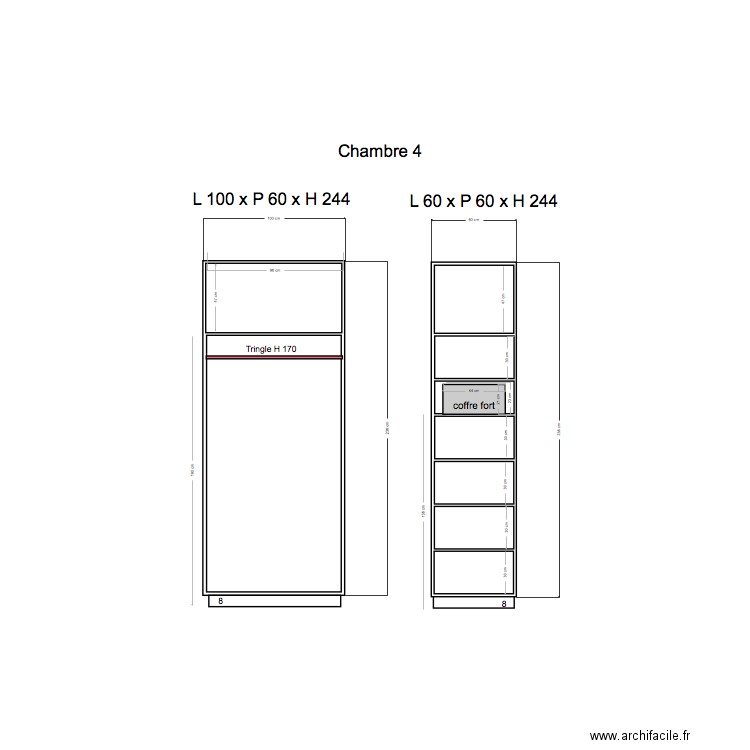 Placard 4. Plan de 0 pièce et 0 m2