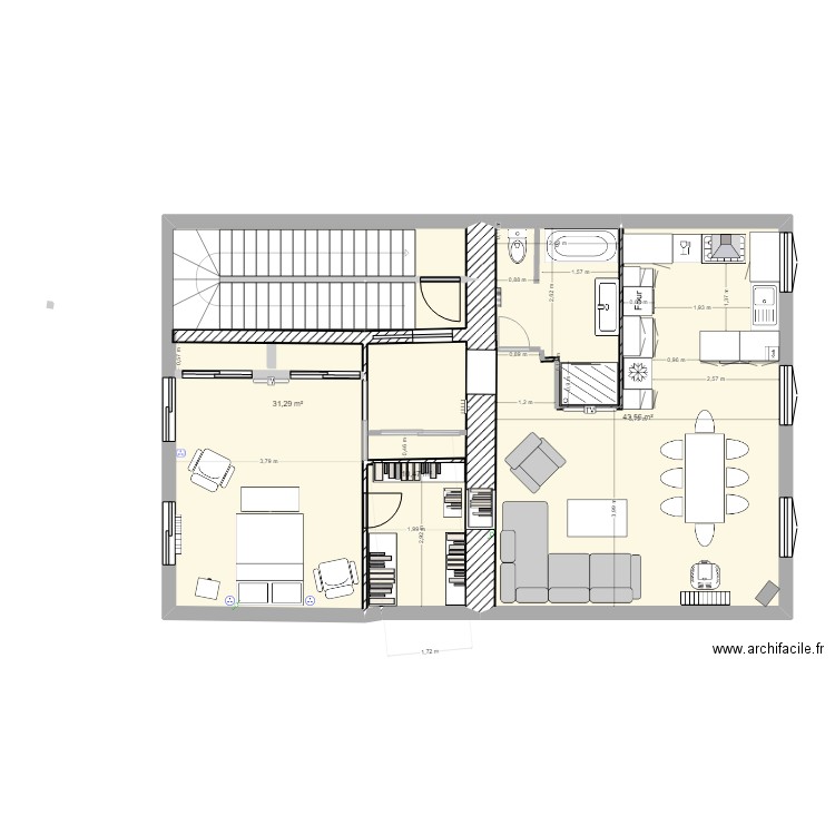 APPART 3. Plan de 0 pièce et 0 m2