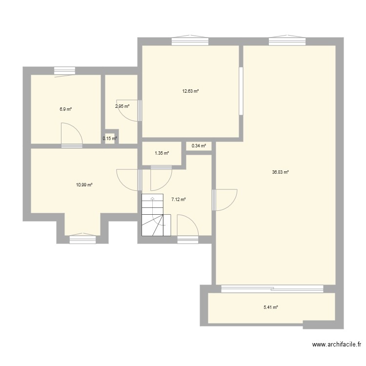 Duplex 1. Plan de 0 pièce et 0 m2