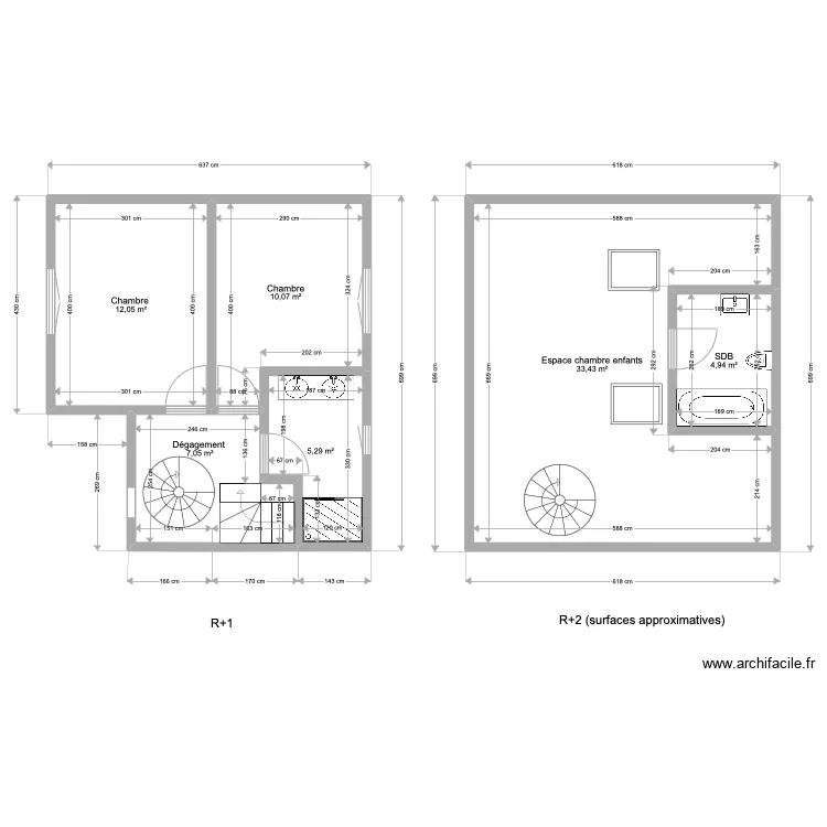Etage Hourtin . Plan de Etage Hourtin . Plan de