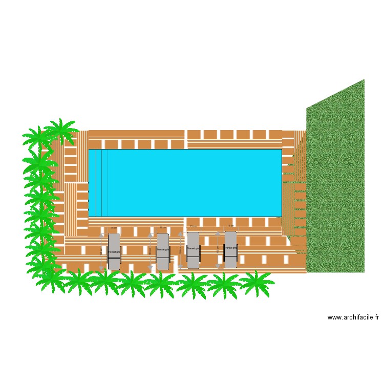 Ma piscine . Plan de 0 pièce et 0 m2