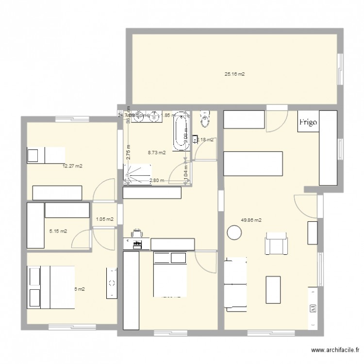maison1. Plan de 0 pièce et 0 m2